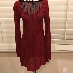 BDG Red Mini Sweater Dress Sz XS Urban Outfitters